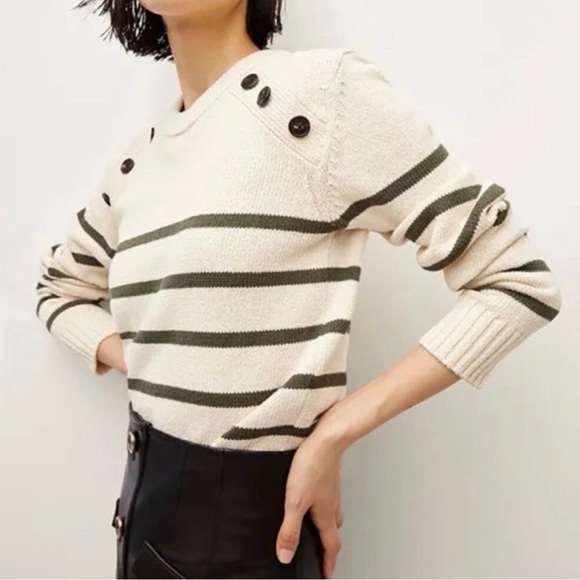 Veronica beard  Sweater with Button Details - Picture 2 of 9